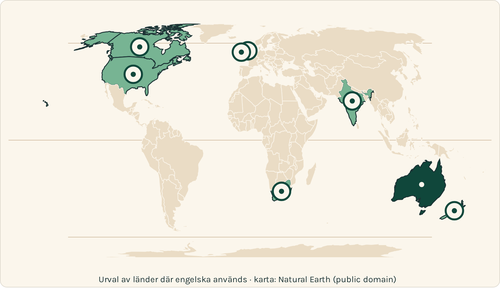 Förhandsbild av modellen The English-speaking world